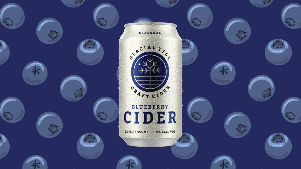 Glacial Till Blueberry cider