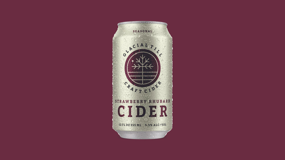 Glacial Till Strawberry Rhubarb cider