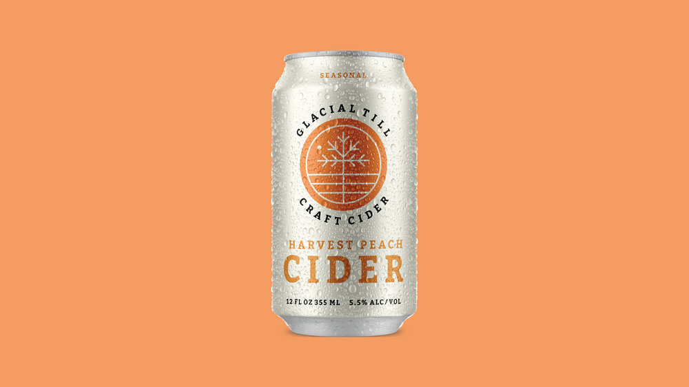 Glacial Till Harvest Peach cider