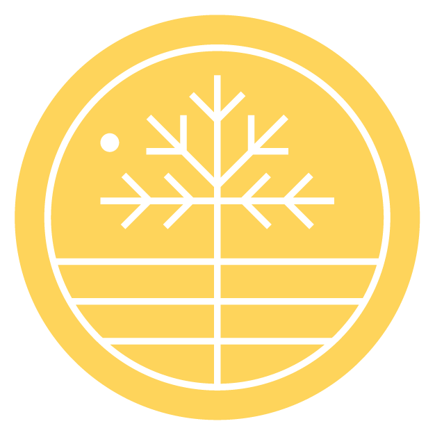 Glacial Till gold cider tree emblem